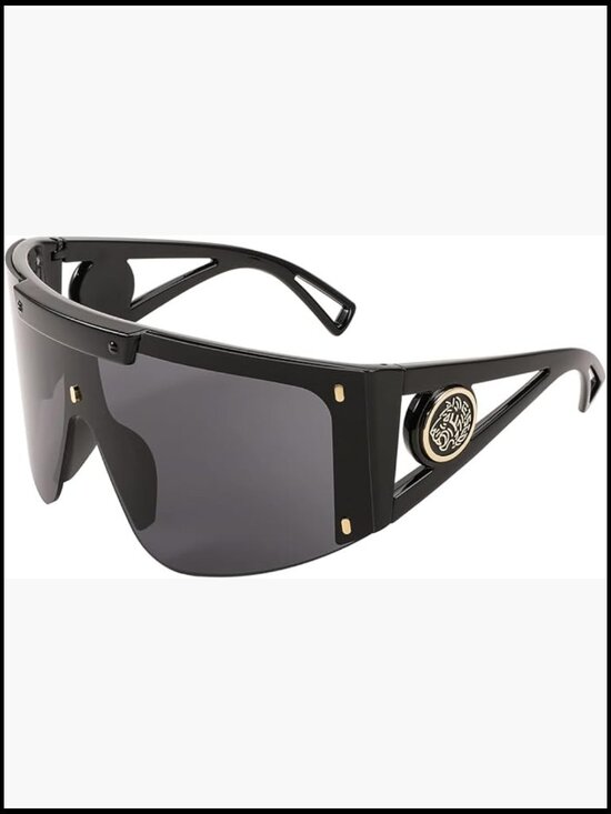 Oversized Wrap Shield Sunglasses for Cycling Driving Vacation main image 2